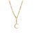 Large Astra Rose Cut Crescent Pendant, metier by tomfoolery, tomfoolery