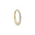 Diamond Dodu Chunky Round Hoop, metier by tomfoolery, tomfoolery