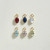 Oval Claw Set Gemstone Engraved Clicker Hoop, metier by tomfoolery, tomfoolery