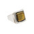 Yellow Square Glass Cabochon Ring, KEANE, tomfoolery