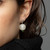 White Green Orb Glass Drop Earrings, KEANE, tomfoolery