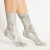 Silver Crushed Velvet Socks, Darner Socks, tomfoolery
