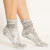 Silver Crushed Velvet Socks, Darner Socks, tomfoolery