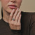 Platinum Art Echo Emerald & Diamond Ring