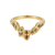X Marquise Chocolate Five Diamond V Shape Scatter Ring, Ellis Mhairi Cameron, tomfoolery
