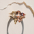 QUAD Peach Four Stone Ring, Infinite - By tf, tomfoolery