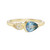 DUO Teal Green Sapphire and Diamond Ring, Infinite - By tf, tomfoolery