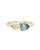 DUO Teal Green Sapphire and Diamond Ring, Infinite - By tf, tomfoolery