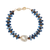 Blue & Tiger Eye Rondelle Wave Bracelet, sandralexandra, tomfoolery