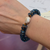 Blue & Tiger Eye Rondelle Wave Bracelet, sandralexandra, tomfoolery