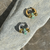 Silver Buoy Hoops in Mint, sandralexandra, tomfoolery