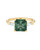 Adelphi Square Cut Teal Sapphire & Diamond Ring, Art Echo - By tf, tomfoolery