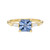 Adelphi Square Cut Blue Sapphire & Diamond Ring, Art Echo - By tf, tomfoolery