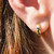 Gold & Blue Diamond Nature Hoops, Studio Baharra, tomfoolery