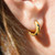 Gold & Blue Diamond Nature Hoops