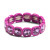 Stretch Ice Crystal Bracelet in Purple, Crystal, tomfoolery