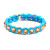 Stretch Aspen Crystal Bracelet in Blue & Champagne, Crystal, tomfoolery