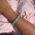 Stretch Aspen Crystal Bracelet in Emerald Green & Pink, Crystal, tomfoolery
