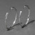Brut Silver Skinny Hoop Earrings, Alexis Bittar, tomfoolery