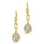 Asterales Gold Link Pear Crystal Earrings, Alexis Bittar, tomfoolery