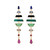 "Midnight Mesa" Tesserae Tiered Drop Earrings, metier by tomfoolery, tomfoolery