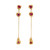 Naha Ruby Drop Earrings, Loveness Lee, tomfoolery