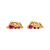 Cora Ruby Irregular Studs, Loveness Lee, tomfoolery