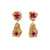 Dia Ruby Drop Earrings, Loveness Lee, tomfoolery