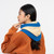 Colour Block Knit Hood in Cobalt Sand, VERLOOP, tomfoolery