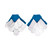 Silver & Silk Seabird Studs, Julie Usel, tomfoolery