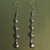 Silver Afghanistan Kushan Farhat Long Drop Earrings