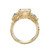 tf Exclusive 'Eigh' Three Stone Diamond Art Ring, Ellis Mhairi Cameron, tomfoolery London