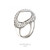 Aquarelle Portrait Cut Montana Sapphire Halo Art Ring, Artemer, tomfoolery London