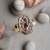 Autumnal Mineral Slice Art Ring, Maria Manola, tomfoolery London