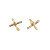 Mini Cross Twig Studs, Amanda Coleman, tomfoolery