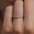 Soft Curved Diamond Pave Arch Band, Ceremonial - By tf, tomfoolery