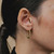 Graduating Beaded Gold Plated Hoops, Hoops - By tf, tomfoolery