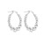 Graduating Beaded Silver Hoops, Hoops - By tf, tomfoolery