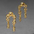 Asterales Gold Arched Earrings, Alexis Bittar, tomfoolery