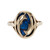 Double Dolphin Glass Ring, Preloved, tomfoolery