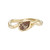 Molten East-West Brown Wave Diamond Ring, Thessa - By tf, tomfoolery