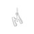 Silver Bubble Letter Charm, Reverie - By tf, tomfoolery