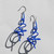 Mini Zig Drop Earrings in Electric Blue, Samuel Coraux, tomfoolery