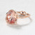 Infinite Love Peachy Pink Sapphire Ring, Sirciam, tomfoolery London