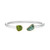 Green Amethyst & Peridot Two Stone Cuff, Margoni, tomfoolery