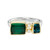 Green Tourmaline Two Stone Ring with Diamonds, Margoni, tomfoolery