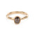 One-Of-A-Kind Faceted Soltaire Ring with Salt and Pepper Diamond, Maria Manola, tomfoolery