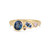 One-Of-A-Kind Sapphire and Diamond Cluster Ring, Alison Macleod, tomfoolery London
