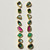 Mini Irregular Teal Green Tourmaline Studs, Margoni, tomfoolery