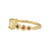 One-Of-A-Kind Half Moon Diamond and Rainbow Star Ring, Momocreatura, tomfoolery